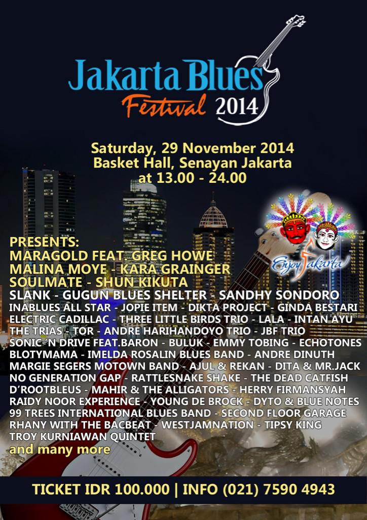 Sat - Nov 29! #jakbluesfest at Basket Hall Senayan