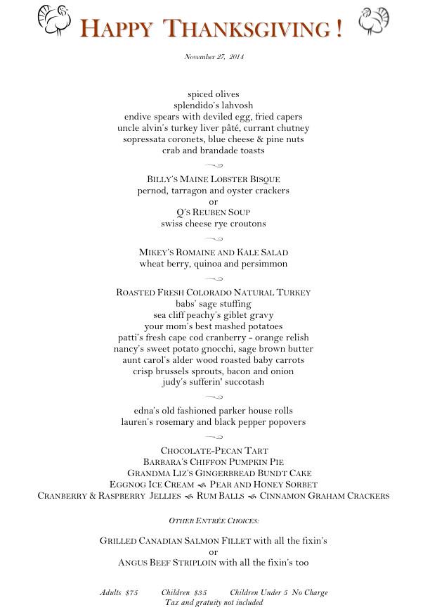 SplendidoBC's tweet image. Here's this years fun, yet classic Thanksgiving menu! Make your reservations today! 970.845.8808 #Thanksgiving#BCsnow