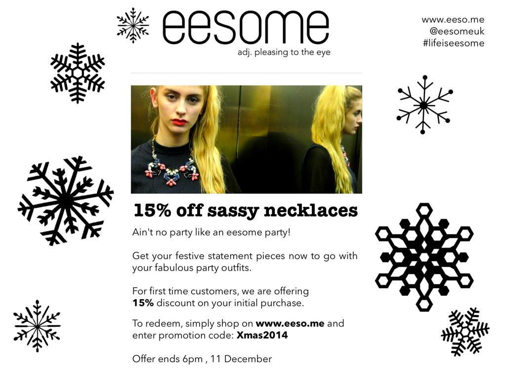 mymerchstudio's tweet photo. @GreatGiftMania #gifts #Christmas @eesomeuk for fab party pieces with 15% off for first time pre-X'mas orders http://t.co/Rs6tzxCGm9