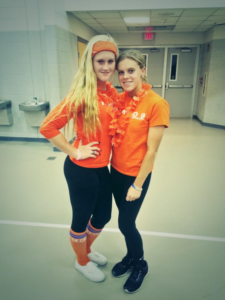 vivianpaige13's tweet photo. chelsea has been to more howell events than half the kids who go to howell๐ผ๐ #BOTC14 #bleedorange http://t.co/98Ct5h0sas