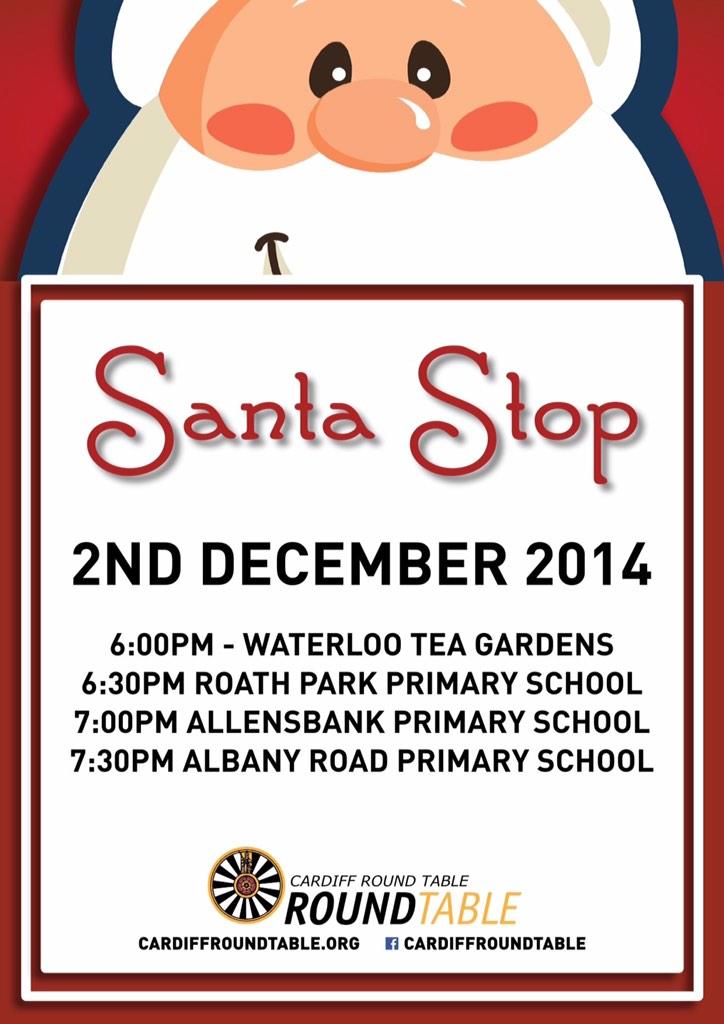 CardiffRoundTbl's tweet photo. @Wellfield5818 Santa is coming!  RT http://t.co/i8eAzqYfIi