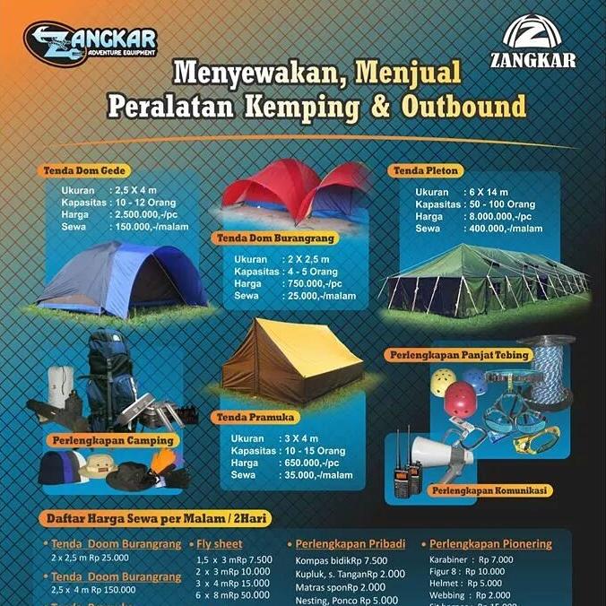 zangkar outdoor on Twitter: "Daftar harga sewa zangkar outdoor http://t