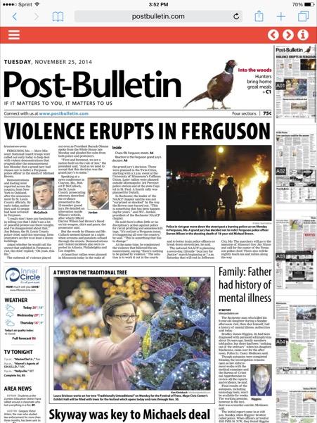 LauraEricksonPT's tweet photo. #front page picture http://t.co/zILQ3uRJK5