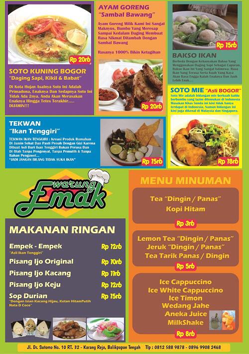 WarungEmak_'s tweet photo. Menu special di Warung Emak http://t.co/MfWogWONU2