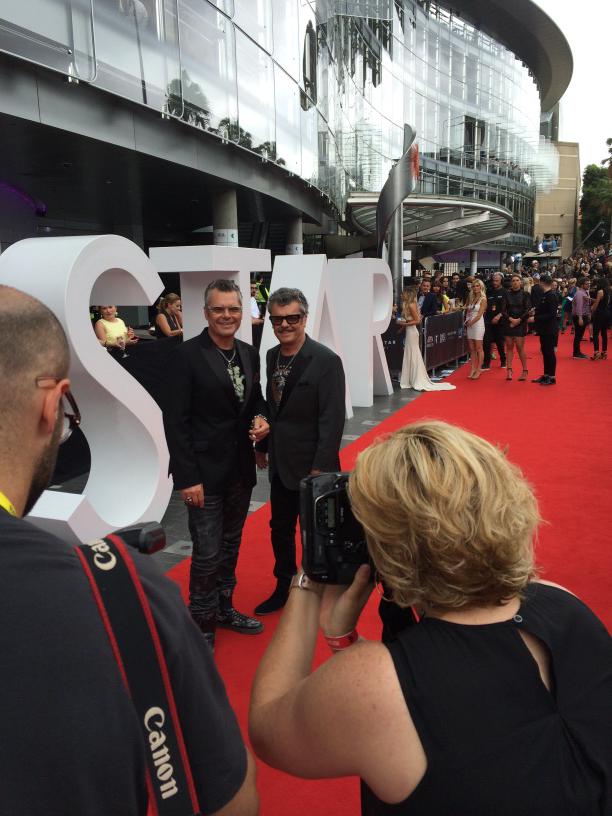 Tim and Jon Farris on the ARIA red carpet
