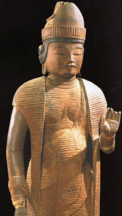 HK2/3　仏教美術　時代木彫仏像　立像　高さ89ｃｍ　京峰作　仏像　古作　時代物　大きい　木彫仏　木彫　精密彫刻 2025年最新主題：仏像・神像 美術品 彫刻・オブジェの人気アイテム
