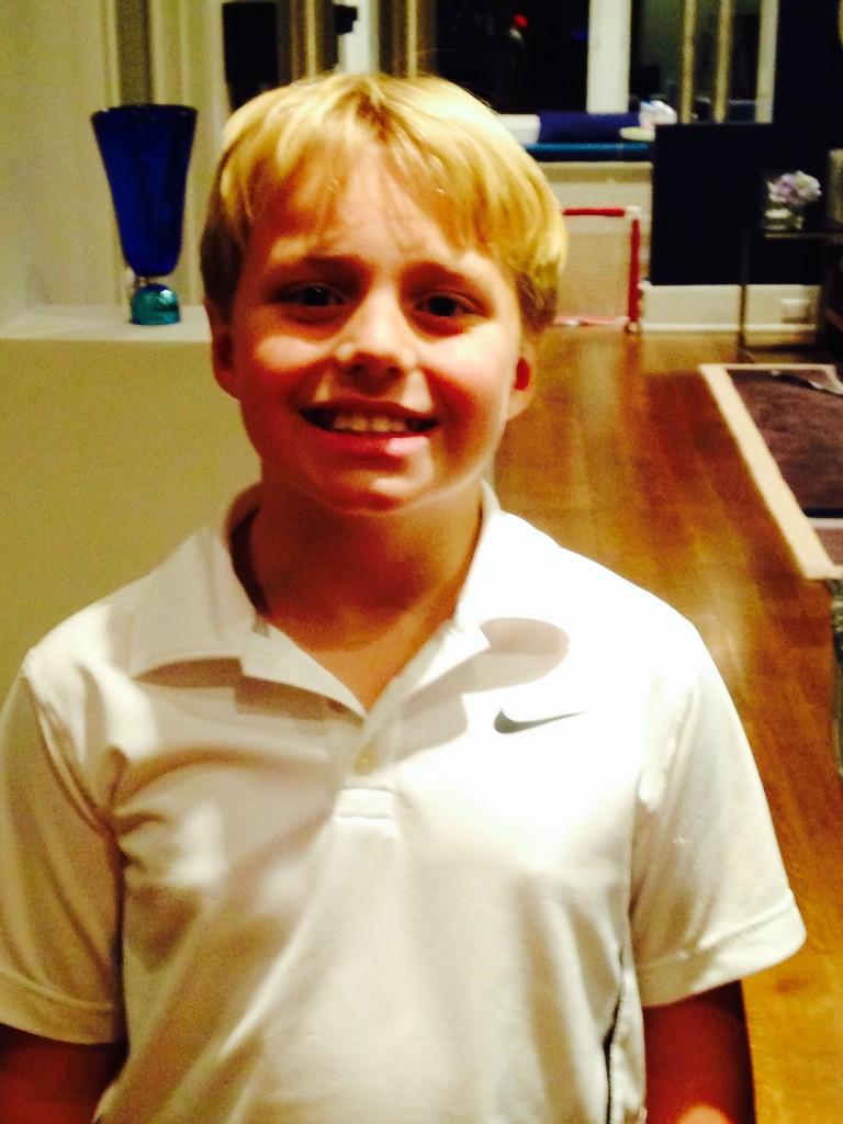 GretchenCarlson's tweet photo. My son got his braces off - 1st round! #smoothteeth http://t.co/QtbaBoS8AQ