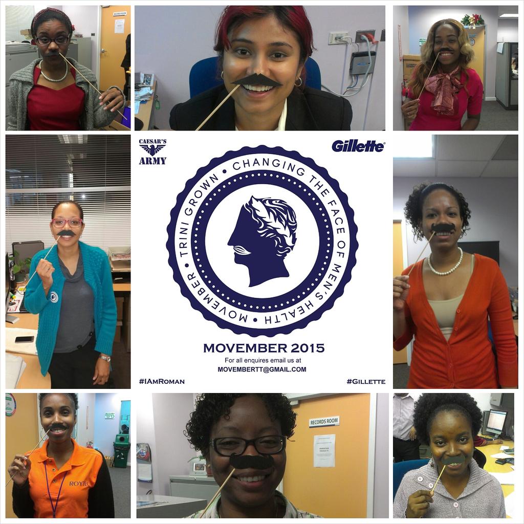 silvagong's tweet image. @ROYTECedu Staff at #Roytec showing their support for #Movember along with #CaesarsArmy and #Gillette #MoSistahs