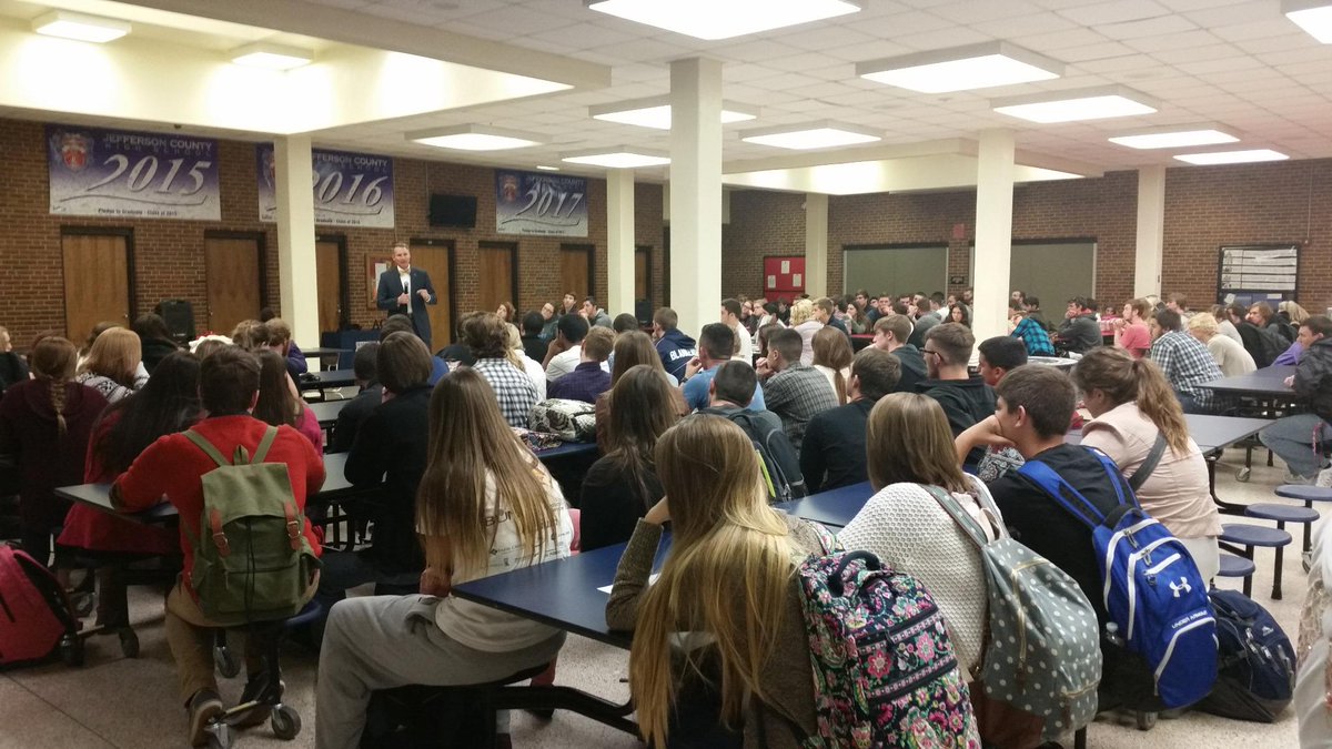 Enjoyed speaking with the students &amp; staff at Greeneville HS, West Greene HS and Jefferson County HS.