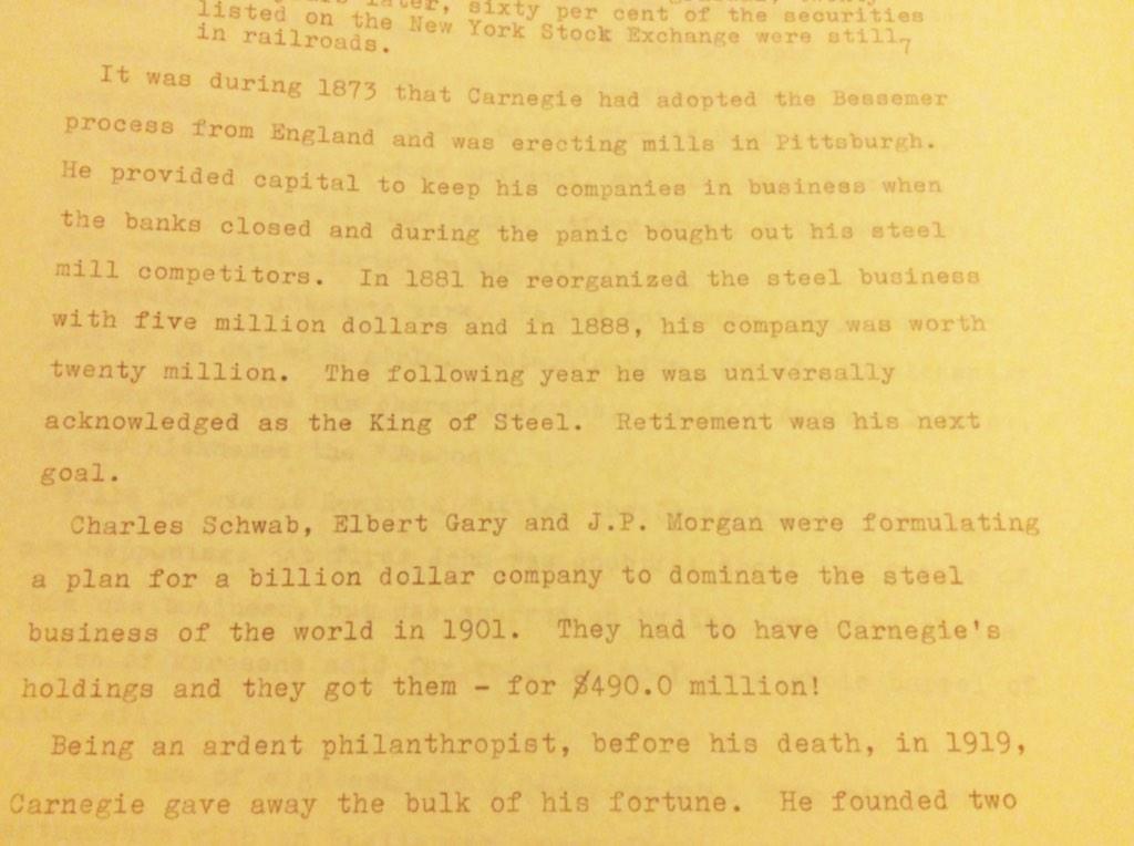 dawnbazely's tweet photo. My local @torontolibrary is a Carnegie library, @ljmulibrary @CordeiroRick. But 1st he was a #RobberBaron: gr12 essay http://t.co/fRpxjK9MI0