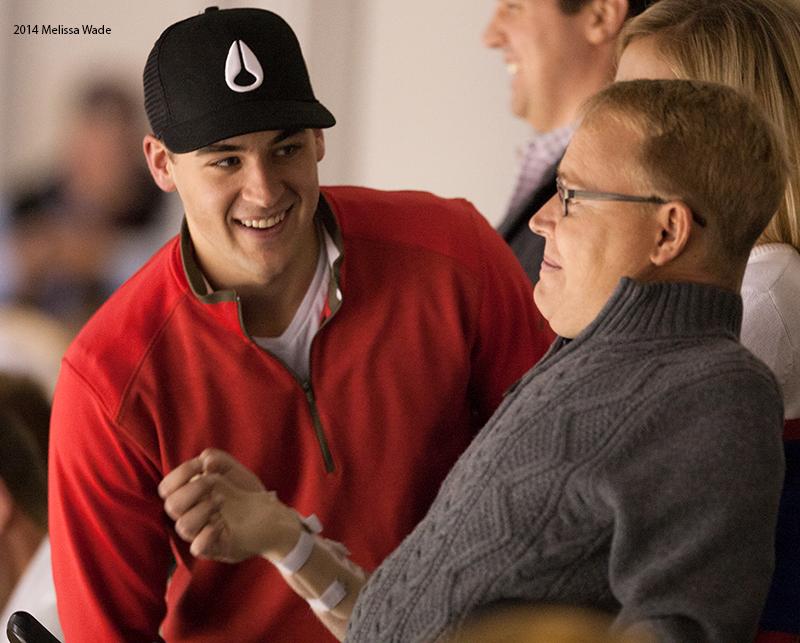 .<a href="/TerrierHockey/">BU Men's Hockey</a> alum <a href="/rice_a_ronan/">Matt Ronan</a> @ Travis Roy at the game