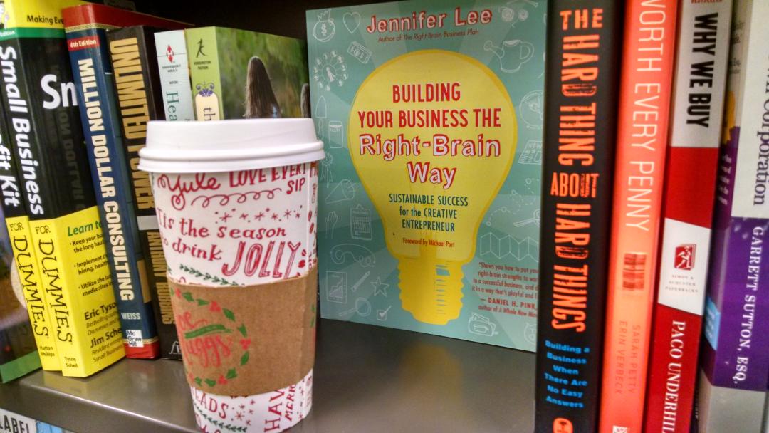 MelissaOnline's tweet photo. Got lost in bookstore. Missed chat but got coffee :) @HowellMarketing @adamsconsulting @heykim @SweetSoaps #BA75chat http://t.co/hPBU1z0Lxm