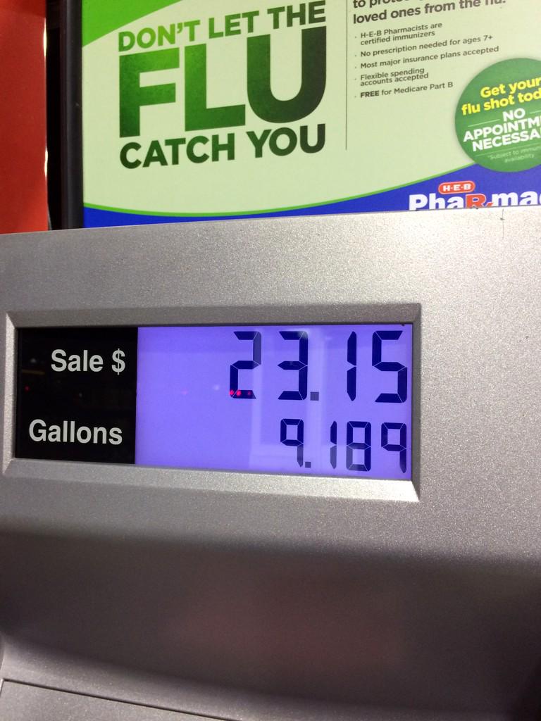 TheREALMsWright's tweet photo. I'm I the only #LOST nerd that gets my gas total to be a #LOSTNUMBER? #LOSTMM http://t.co/ZZI9JgkrOJ