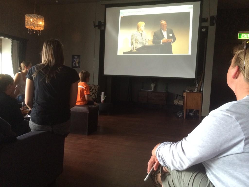 "It's not a night for long speeches!" But they're still talking!! <a href="/marathonmarty/">Martin McKone</a> <a href="/nikheath/">Nikki McKay</a> <a href="/huddn/">Nicole Huddleston</a> <a href="/KimKimmynicol/">Kim Nicol</a>