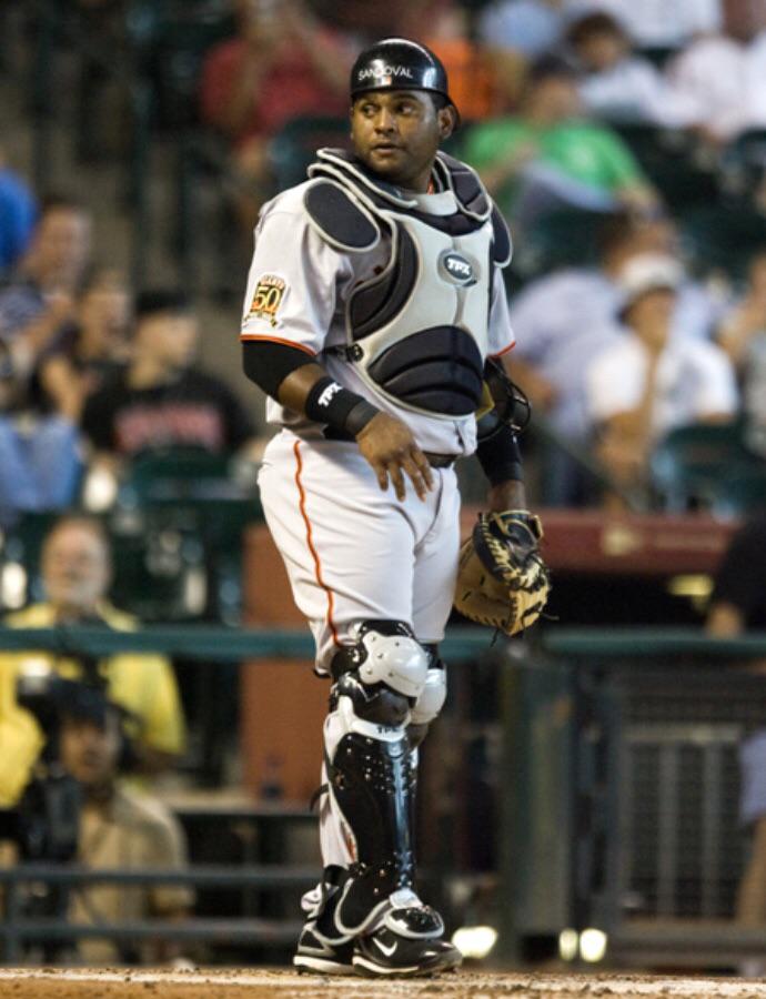 Stirrups Now! on X: Remember when Pablo Sandoval was a catcher back in  2008?  / X