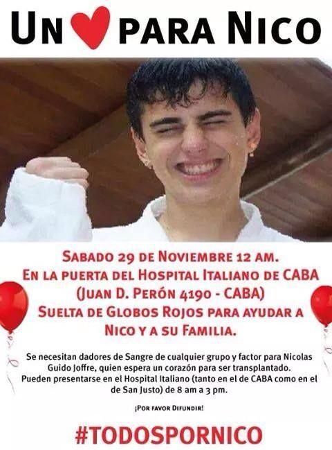 Así como Pepe, Nico necesita un corazón #UnCorazonParaNico