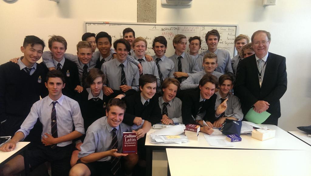 MGSFootball14's tweet photo. Best wishes to 1of our most loyal supporters. Thanks Tony Hennessy! #lastLatinclassatMGStoday #seeyouatthecordner2015 http://t.co/tPrOb7DwLO