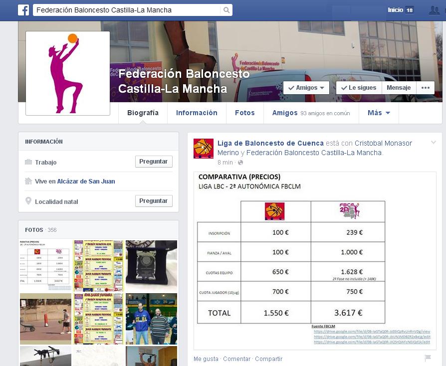 LigaBasketCNC's tweet photo. Que simpática es la FBCLM que ayer nos hizo publicidad todo el día de la LBC en su muro de FB ¡Gracias! #itstrolltime http://t.co/zOfGhlcEoS