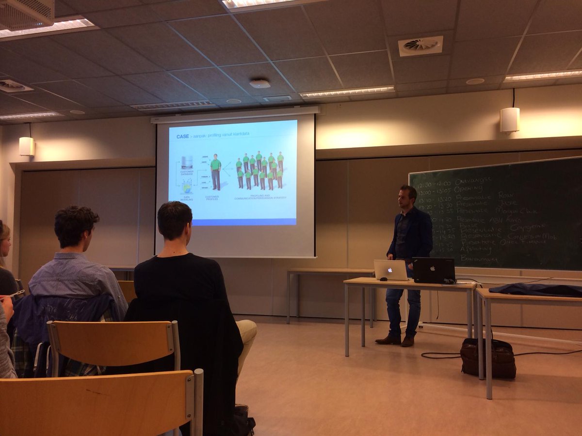 Presentatie van Dave Kruizinga aan Business Analytics studenten op de #VU - groot succes!