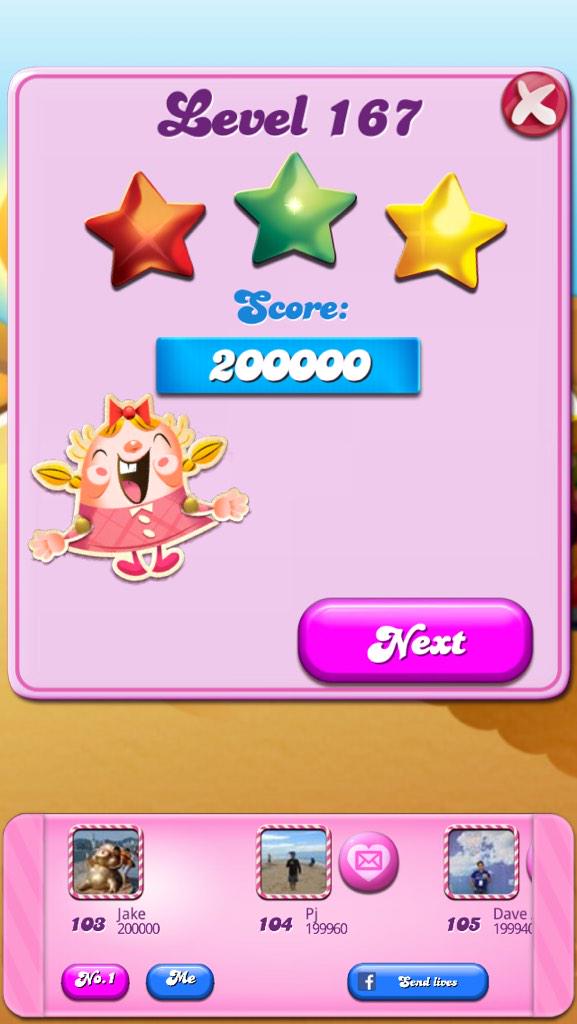 PatoAko's tweet image. Yey! Nalagpasan ko na din ang #Level167 ng #candycrush , after more than 2 quarters! Hahahahaha