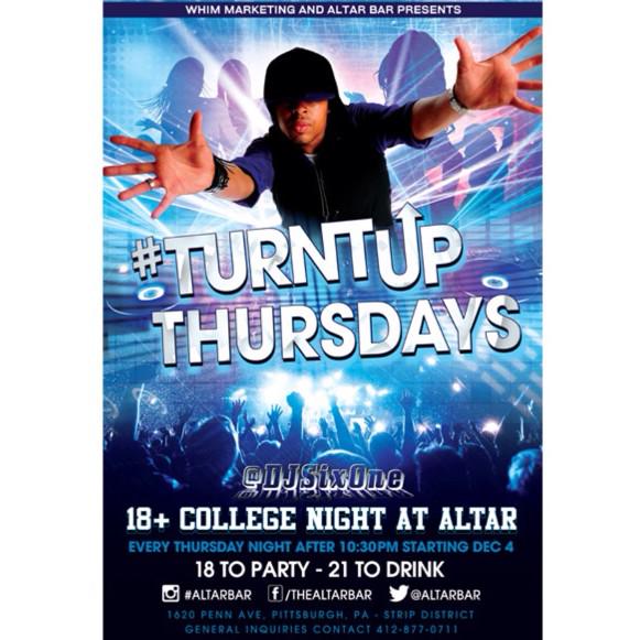 WhimPittsburgh's tweet photo. Starting Dec.4 18+ college night is back 
#Pitt #CMU #WVU #IUP #RMU #SRU #CALU #AIP #CCAC #CHATHAM #DUQUESNE http://t.co/K8DmtIcH88