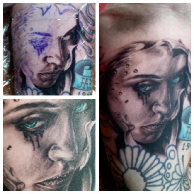 EKHellspawn's tweet photo. So happy to have done this for my amazing lady!!! Cheers babe!! Love ya so much!! Xoxxo #tattoolife #innerbiceptattoo http://t.co/BaG2vXcqch