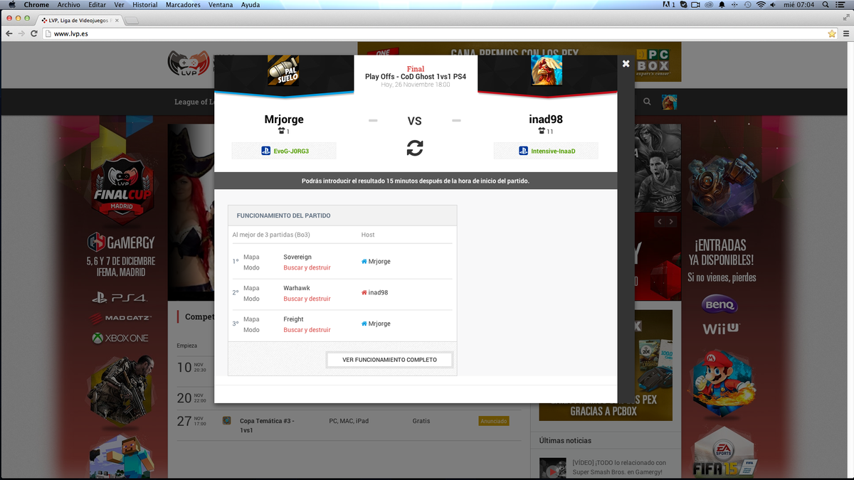 ByHispanicO's tweet photo. A la final de la LVP en 1vs1! #GoIntensive @IntensiveClub @LVPes http://t.co/IvagV17oo7