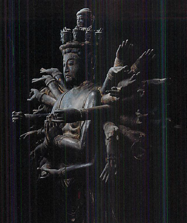 滋賀・園城寺（三井寺）/千手観音立像(平安)】像高180cm。頭部から台座