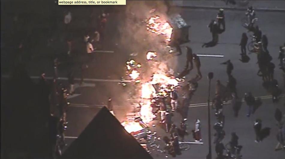 DasherLogistics's tweet photo. #Ferguson is not the only city on fire, #Oakland is also burning down. #FergusonDecision http://t.co/xTH1Ch4lDn