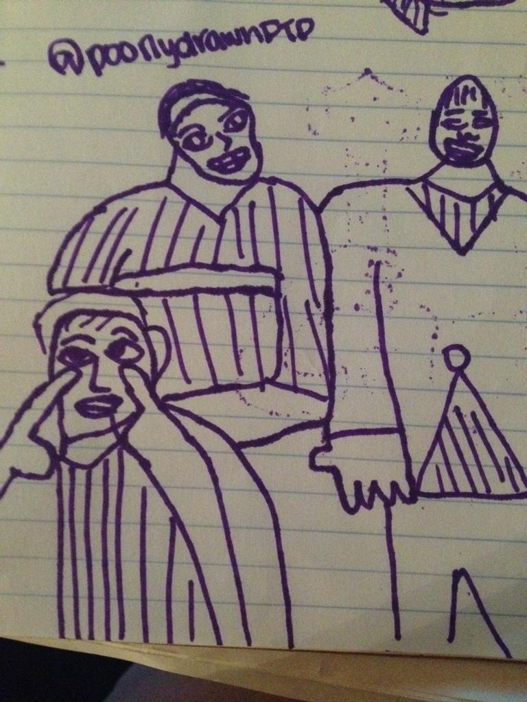 poorlydrawnFTP's tweet photo. requested: foster the people #hugebody #smallhead http://t.co/IFZ2DiWY6F