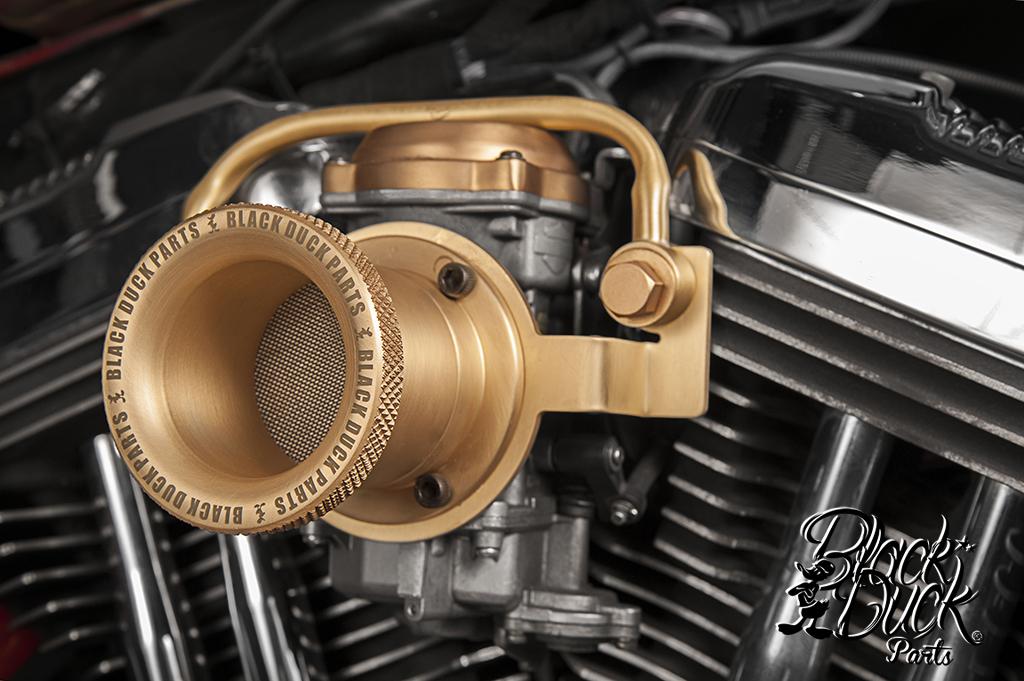 BlackDuckParts's tweet image. We like so much how the #VelocityStack looks with our Satin Brass parts. 1/3