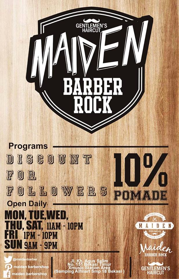 BekasiUrbanCity's tweet photo. Masih ada DISKON dari #BarberShop 💈 @MaidenBarber ,ditunggu sampai jam 10 malam di JL. K.H. Agus Salim No.151 http://t.co/MyDezfAZML
