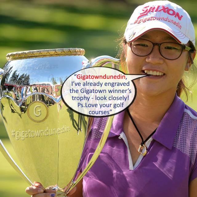 Looks like Lydia knew all along (Dec 13') #gigatowndun #gigatowndunedin would win.It's been a stella year 4 us &amp; her!