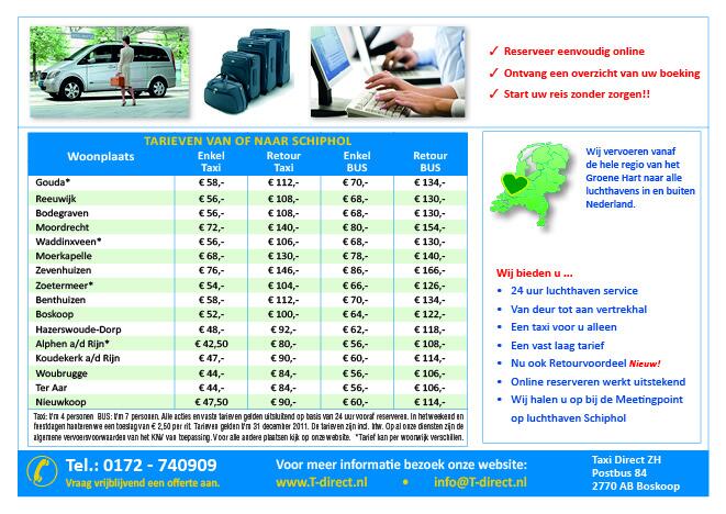 T_Direct's tweet image. Vaste prijzen van en naar @Schiphol U wordt voor de deur afgezet, en bij de #Meetingpoint opgehaald!!! #service