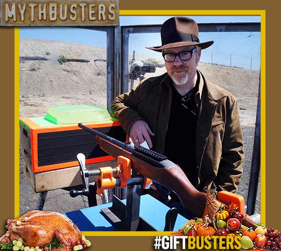 MythBusters's tweet photo. Deep fried guns. It's what's for dinner. Check out the FULL EPISODE, here → http://t.co/zHWhTkIgyg #GiftBusters http://t.co/uqzvkEB0Kf