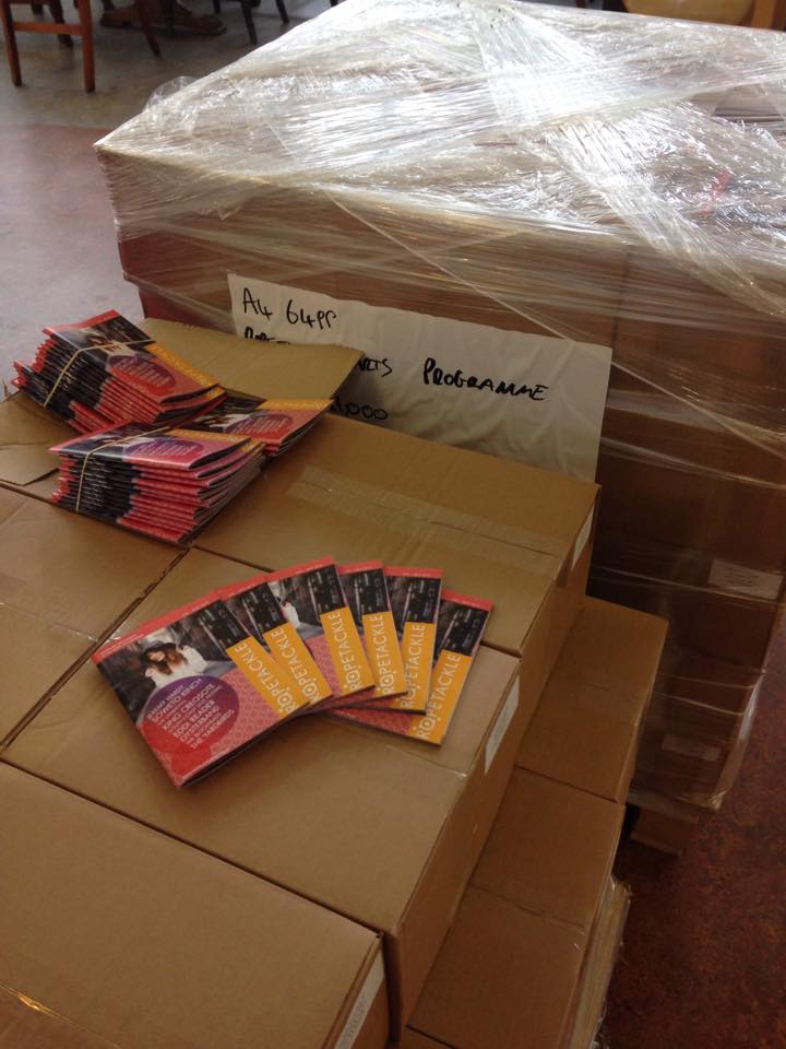 ropetackleart's tweet image. unpacking 11,000 programmes! Lots of great events happening at Ropetackle next year #exciting #needmorestorage!