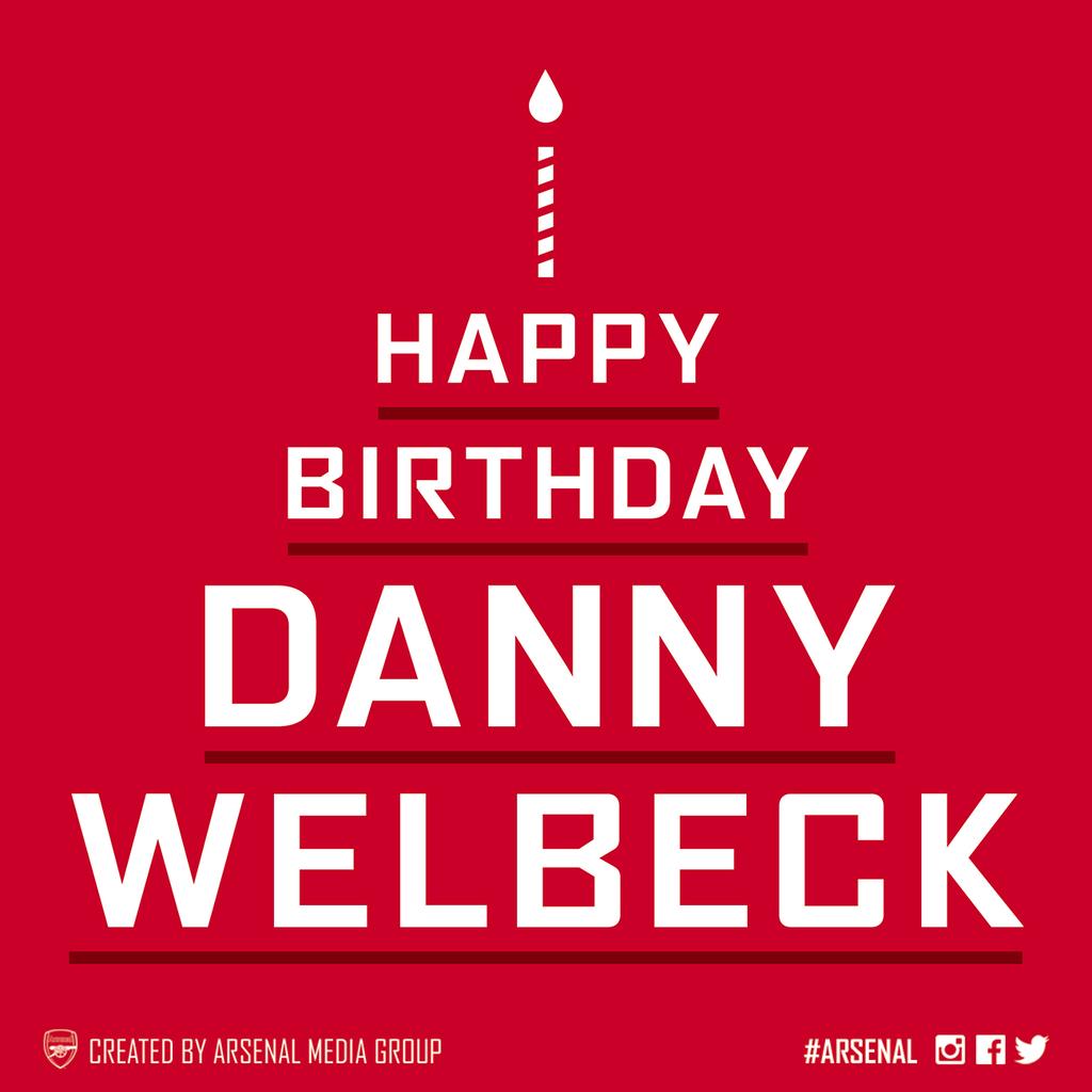 Happy birthday to Danny Welbeck who turns 24 today! 