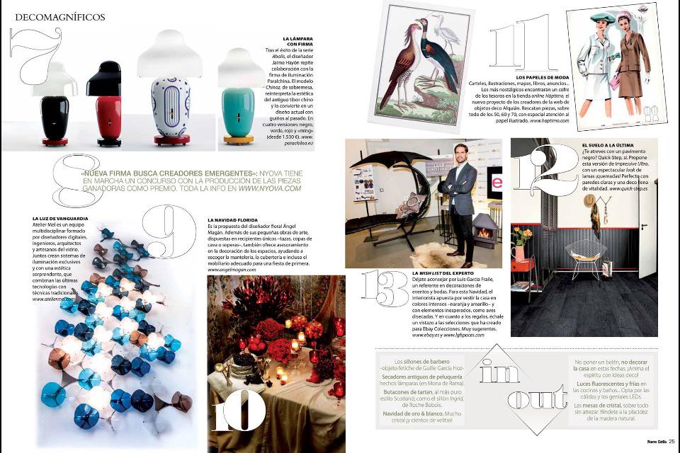 atelierMEL's tweet photo. Published at @Nuevo_Estilo !  And sharing a page with @HayonStudio and Luis Garcia Fraile, what an honour! http://t.co/PUYmdy04Kj