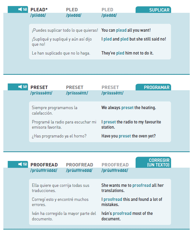 #AprendeInglesTVE
Aprendamos tres verbos nuevos
Más clases de inglés en: aprendeinglestve.com