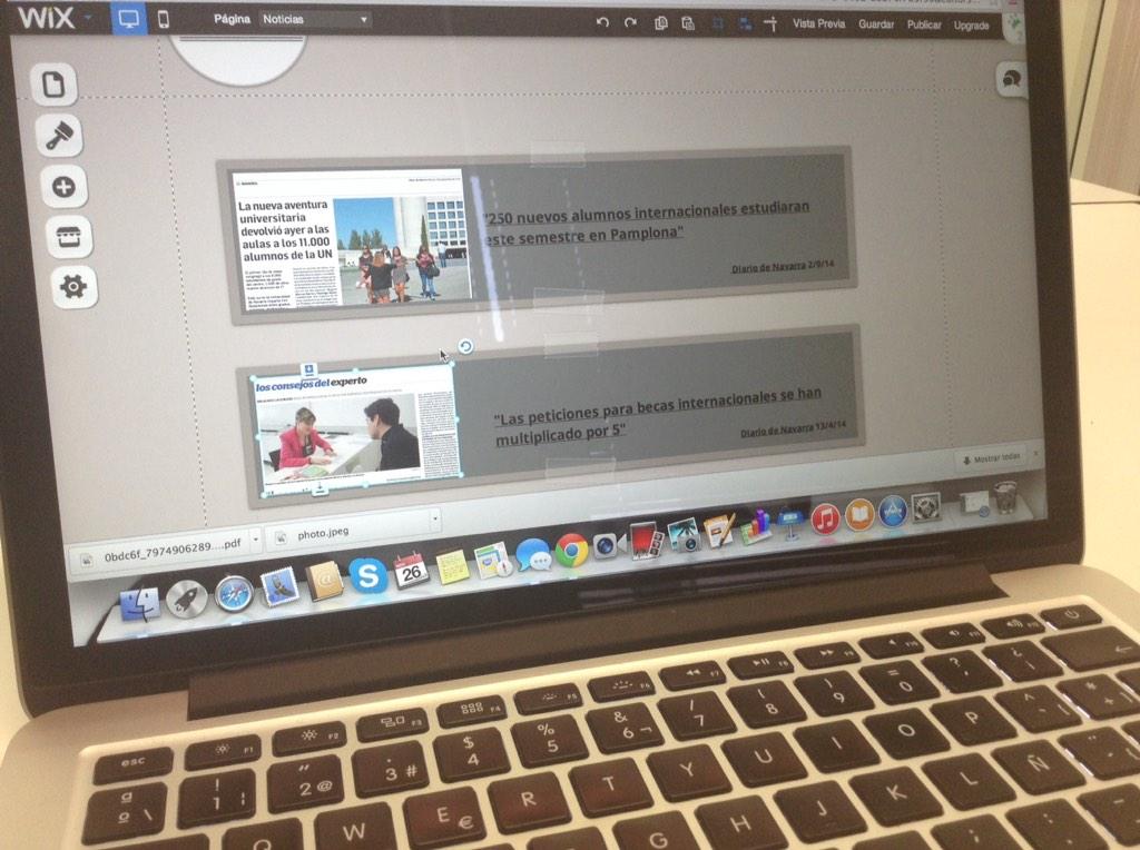 InternUnav's tweet photo. Editando uno de los últimos apartados : Noticias . ¡ Entra y encuentra la mejor información ! http://t.co/Hc9VPwAGQZ