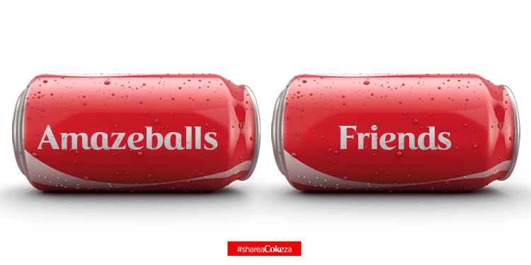 CocaCola's tweet photo. Tag your amazeballs friends below! #shareaCokeza http://t.co/nouqiLSn1p