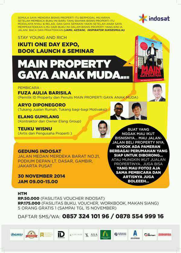 Ingin sukses mulia di usia muda?yuk Followers <a href="/TanganDiAtas/">Komunitas Pengusaha Tangan Di Atas (TDA)</a> Seminar Property gaya anak muda insha Allah tgl 30 Nov