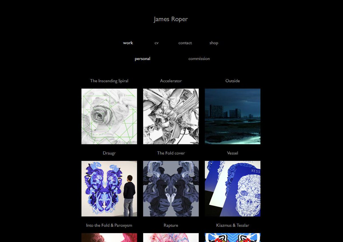 jamesroperart's tweet image. New look website jroper.co.uk/work #intothevoid #htmlforever #blackisthenewwhite