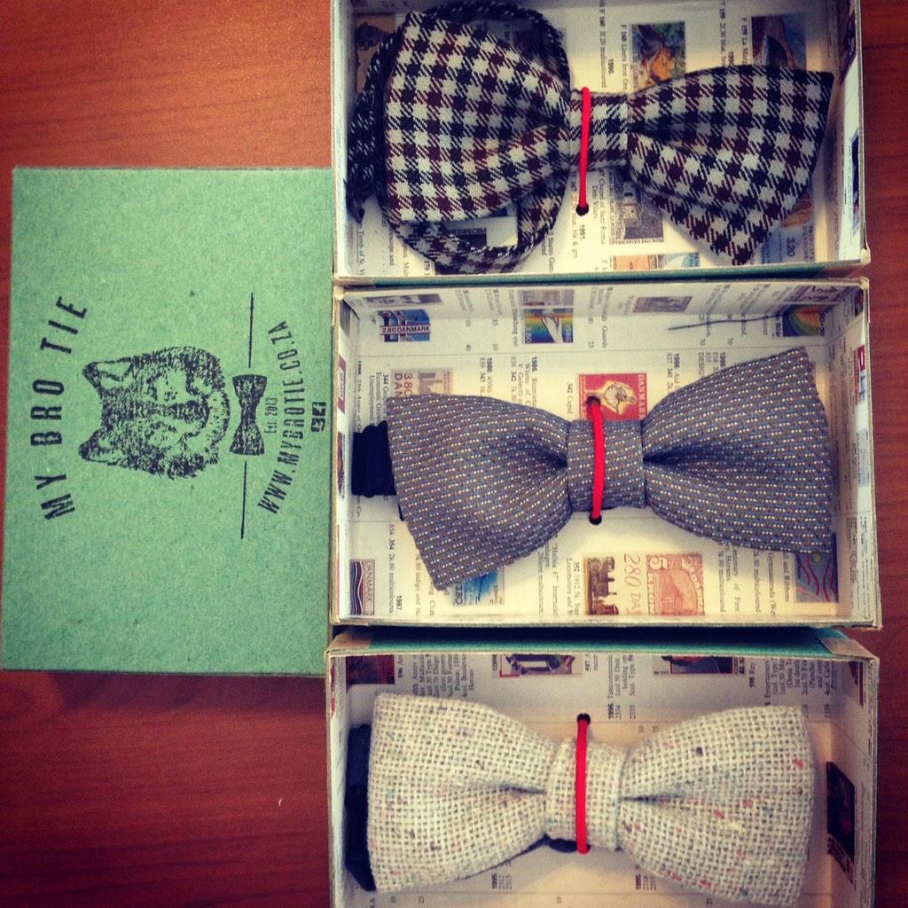 Received custom #bowties to go with the most recent #tailored #suits from our  friends <a href="/MyBroTie/">My Bro Tie</a> #bespokeeverything