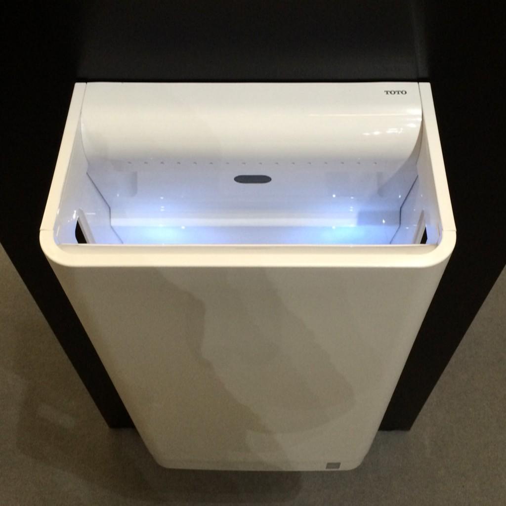 Industry_London's tweet photo. Not just toilets; new @TOTO_UK_  hand dryers @sleepevent stand G37 #Sleep2014 #bathroomdesign http://t.co/833ChCL06m
