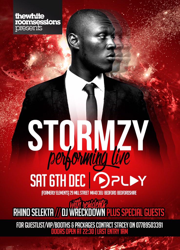 Stace_Lynn1988's tweet photo. @Stormzy1 will be at @Play_Bedford on SATURDAY 6th DECEMBER!
Get at me for Guestlist! http://t.co/WYslYR6Aes