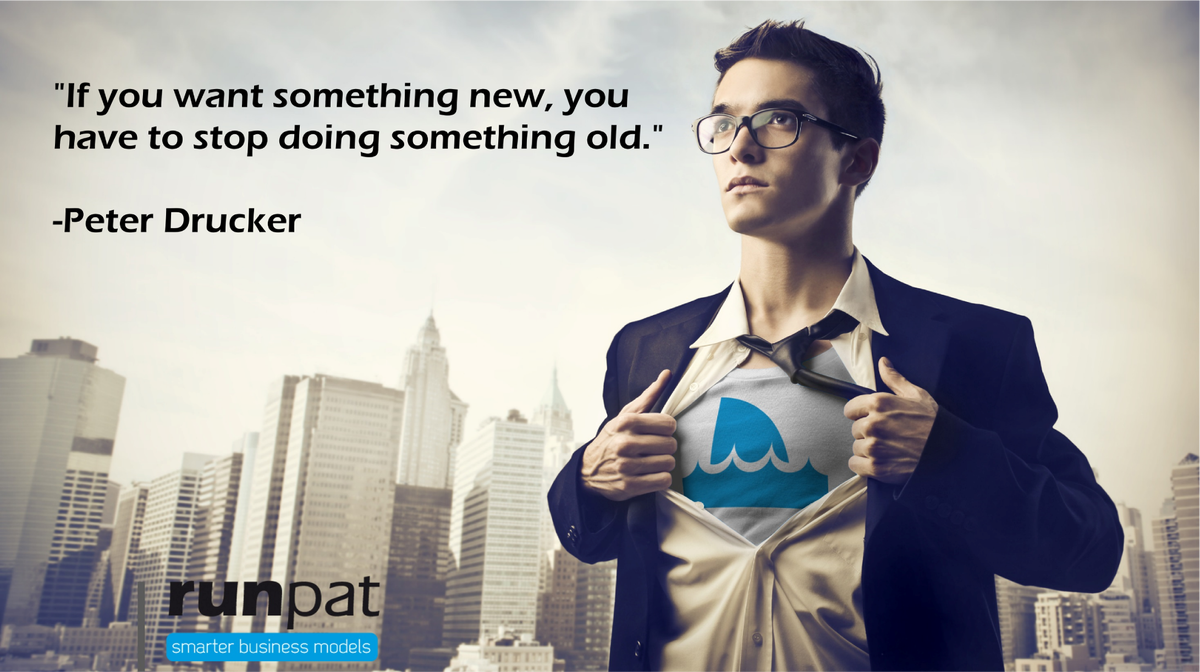 runpatHQ's tweet photo. "If you want something new, you have to stop doing something old." -Peter Drucker #innovation #bmgen http://t.co/vfnteGuCfU
