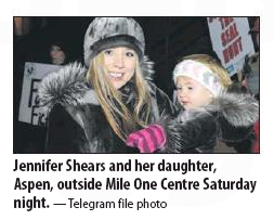 TelegramDeana's tweet photo. Top story on Page 1 of today's Telegram — Mother, child targets of insults, death threats - http://t.co/fUiFd5I5yX http://t.co/r6EX1bstZA