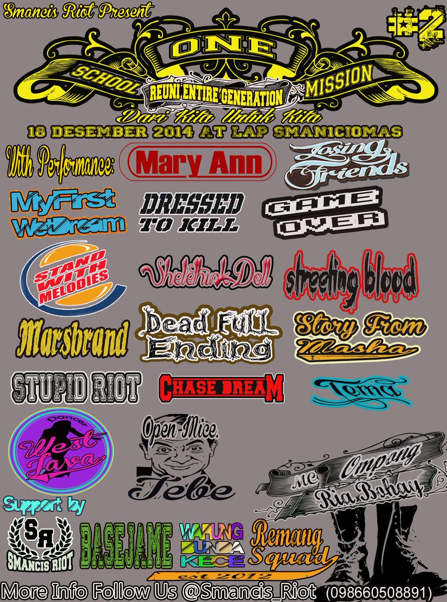 “<a href="/Smancis_Riot/">SMAN1CIOMASBOGOR</a>: see you guys <a href="/MaryAnn_Punk/">Mary Ann</a> @SWM_official_ID  <a href="/MFWDpunx/">My First Wet Dream</a> <a href="/Losing_Friends/">Losing Friends</a> <a href="/WESTJAVAdancer/">West Java Dancer</a> ”