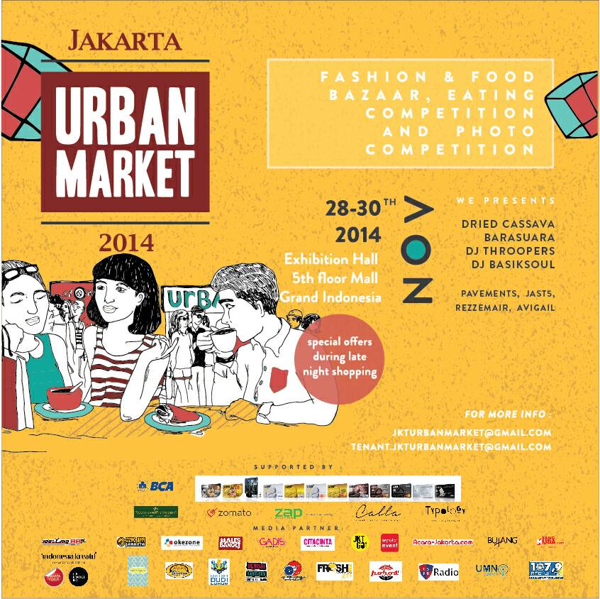 Rezzemair's tweet photo. Minggu, 30 November 2014 bakal main di acara @JktUrbanMarket jam 5 sore!! http://t.co/uqAHkWuGOH